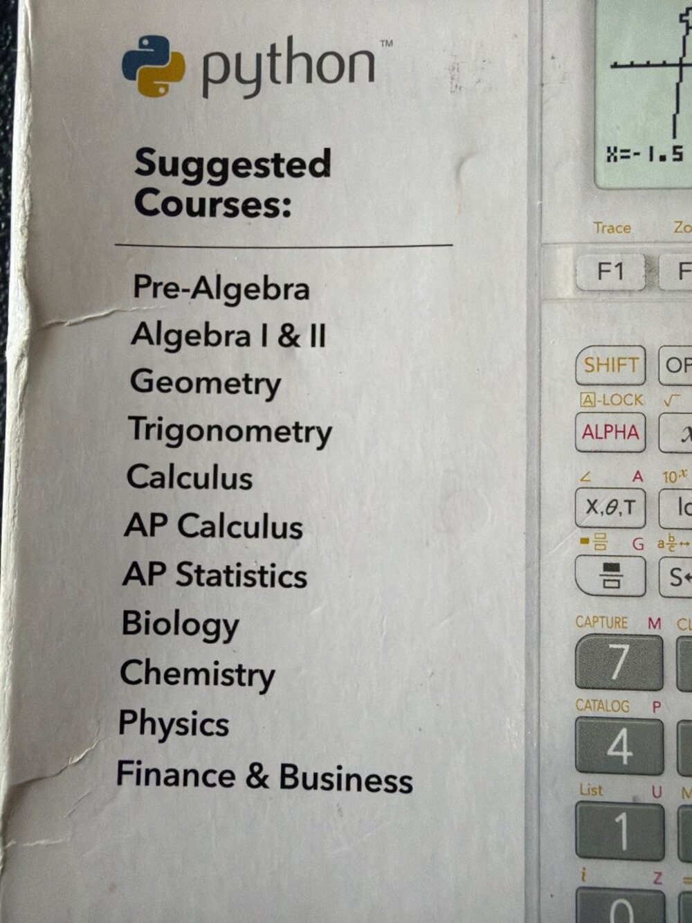 Casio FX-9750GIII-WE Graphing Calculator With Python For Math/Science Courses - Picture 5 of 6